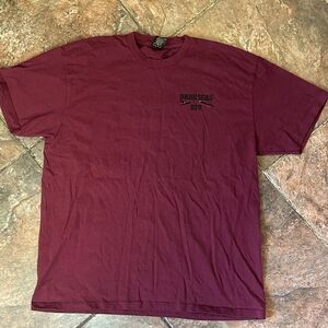 Burgundy Short Sleeve Men's Tee